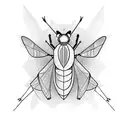 Grasshopper tattoo design idea