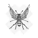 Grasshopper tattoo design idea