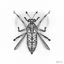 Grasshopper tattoo design idea