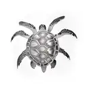 Turtle tattoo design idea