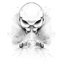 A Formula 1 car tattoo design idea