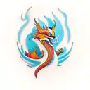 firefox dragon tattoo design idea