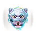 Panther tattoo design idea