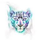 Panther tattoo design idea