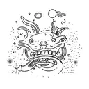 cornicello tattoo design idea