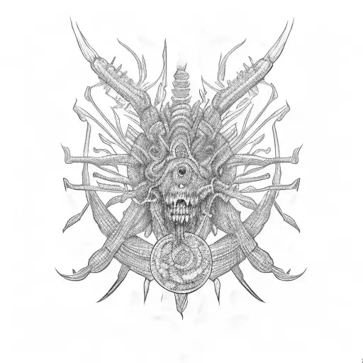Spinal constellation tattoo design idea