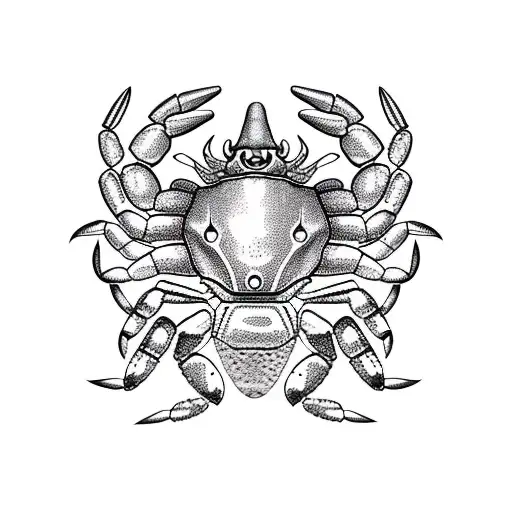 Star sign crab, aries, bull gemini  tattoo design idea
