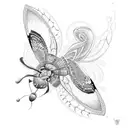 tribally butterfly tattoo design idea