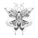 tribally butterfly tattoo design idea