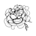 peony tattoo design idea