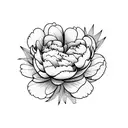 peony tattoo design idea