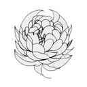 peony tattoo design idea