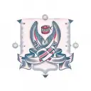  name ribbon Cindy tattoo design idea