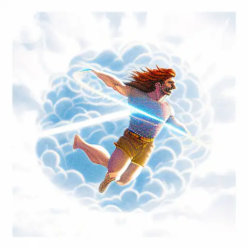 icarus, the man who flied close to the sun tattoo design idea