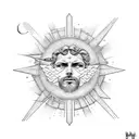 icarus, the man who flied close to the sun tattoo design idea
