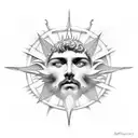 icarus, the man who flied close to the sun tattoo design idea