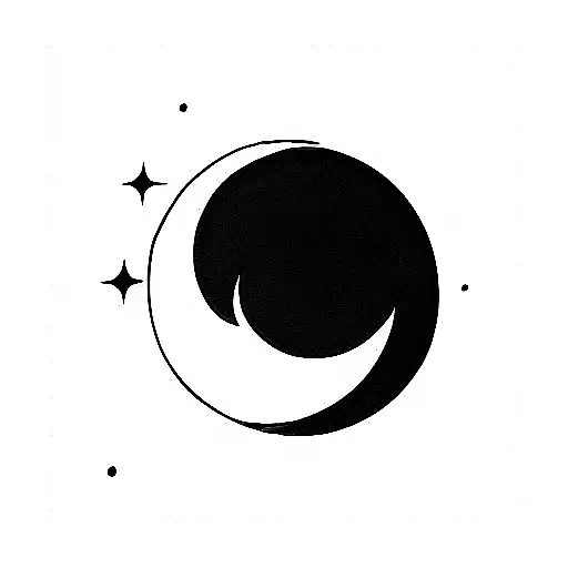 Black Moon, black minimalist, dark, minimalist, minimalist moon