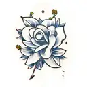 Flower cherry tree tattoo design idea