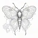 semicolon on moth tattoo tattoo design idea