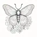 semicolon on moth tattoo tattoo design idea