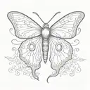 semicolon on moth tattoo tattoo design idea