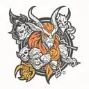 dota 2 heroes tattoo design idea