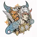 dota 2 heroes tattoo design idea