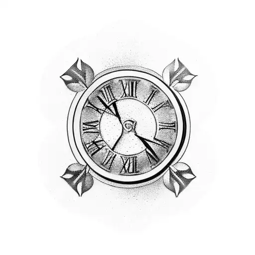 24 roman numerals tattoo design idea