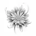 marguerite tattoo design idea