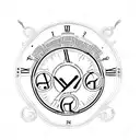 24 roman numerals tattoo design idea