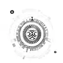 24 roman numerals tattoo design idea