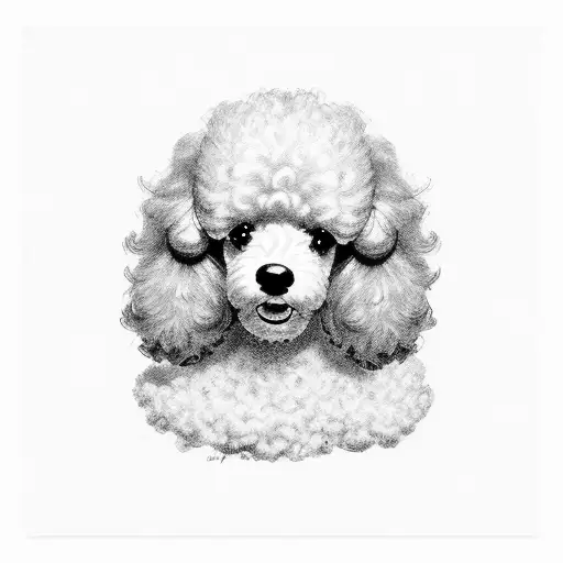 poodle toy tattoo design idea