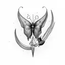 Anthre NAME WITH BUTTERFLIE  tattoo design idea