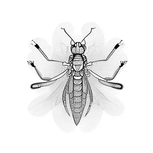 mantis tattoo design idea