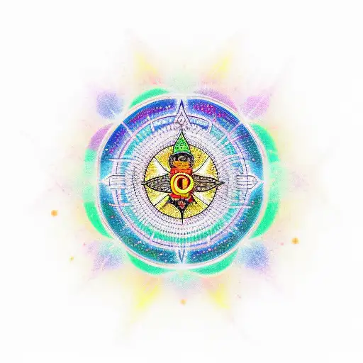 chakras meditation tattoo design idea