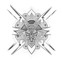 Incorporate traditional Samoan symbols and motifs into a sleeve tattoo design tattoo design idea