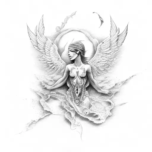 fallen icarus tattoo design idea