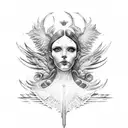 fallen icarus tattoo design idea