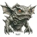 trust no one tattoo design idea