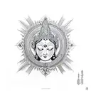Green tara tattoo design idea