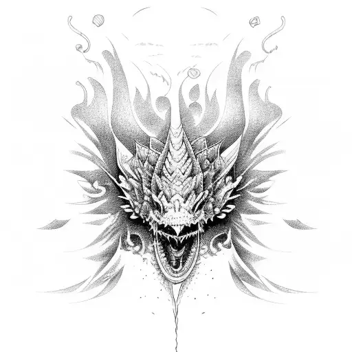 Coi fish climbing up a waterfall and then becoming a dragon once jumped over the waterfall tattoo design idea