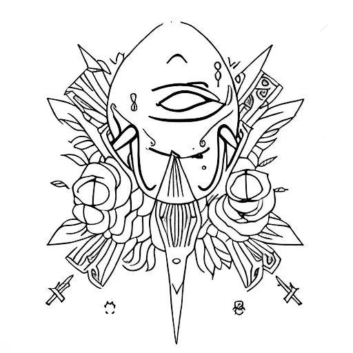 self sabotage love pain tattoo design idea