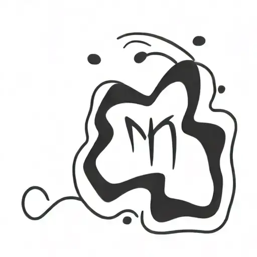 Japanese letters M & O tattoo design idea