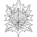 Maple Leaf tattoo design idea