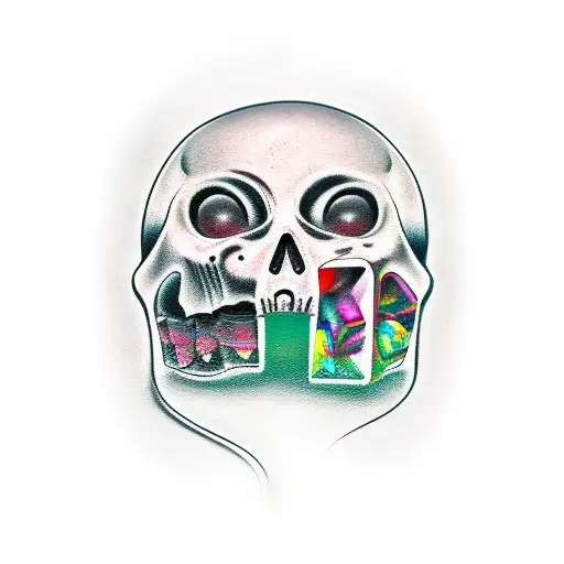 memento mori tattoo design idea