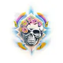 memento mori tattoo design idea