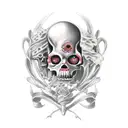 memento mori text with a life and death theme tattoo design idea