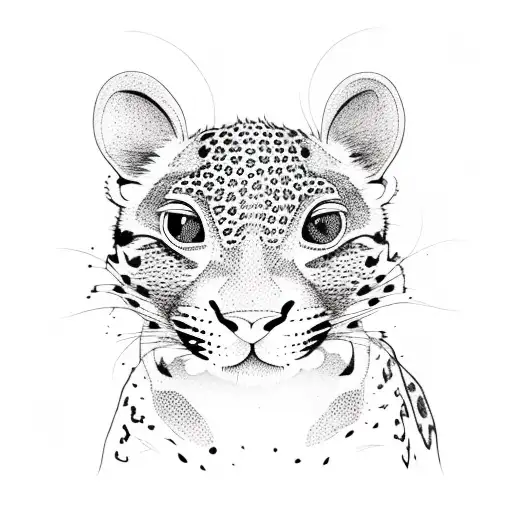 leopard gecko tattoo design idea