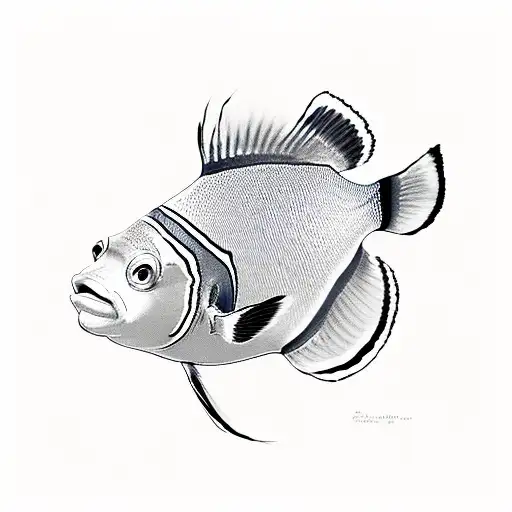 clown fish  regal tang, cleaner wrasse, sailfin tang tattoo design idea