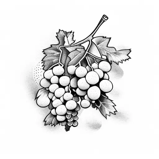 wine goddess crushing grapes surrounded by vineyard  tattoo design idea
